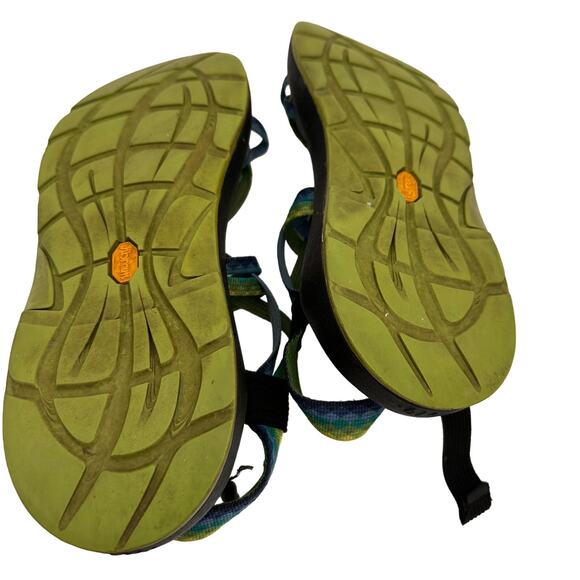 Chaco ZX2 Women's Green & Blue Sports Sandals Size 9 - Picture 2 of 9
